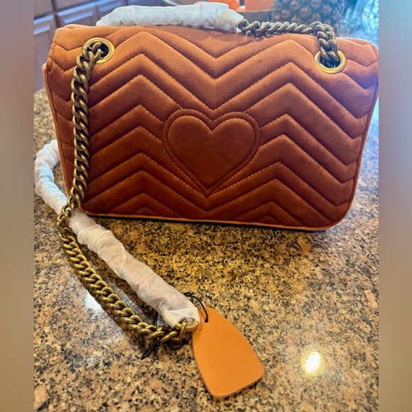 Suede Orange 🍊 Bag Crossbody Bag - Picture 2 of 7